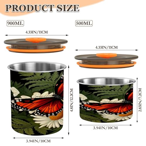 Envase de café ATTX de acero inoxidable 900ml con tapa hermética miniatura 2