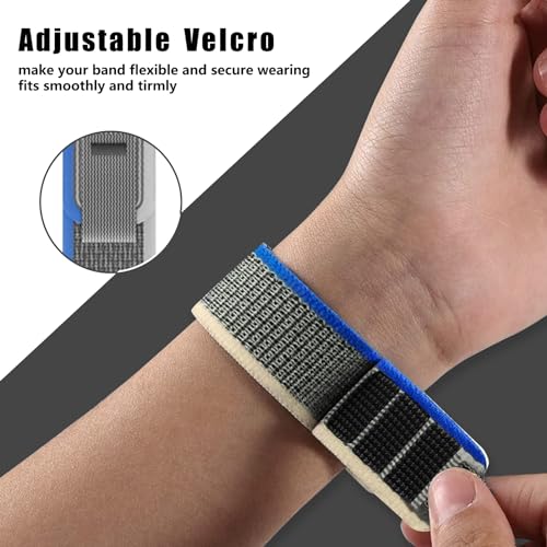 ZoRoll QuickFit 26 mm Nylon Strap for Garmin Enduro 3/Fenix 8 51mm/7X Pro Solar/7X/6X/5X/5X GPS, Sport Replacement Bracelet - Image 3