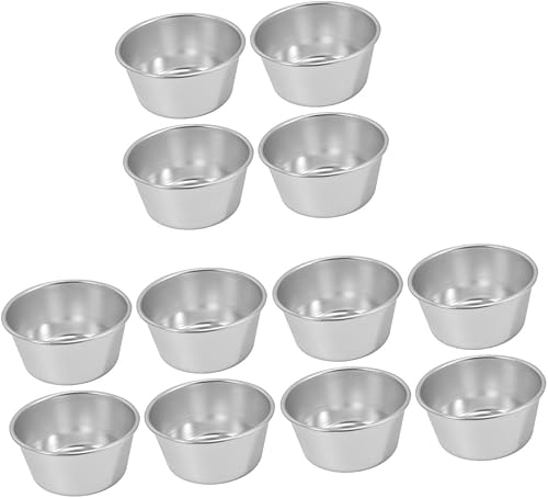 Hemoton Conjuntos de moldes de pudín antiadherentes para hornear tazas para muffins, pudín reutilizable para PC del hogar