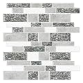STICKGOO 10-Sheet Peel and Stick Backsplash for Kitchen, Decorative Self Adhesive Backsplash Tiles(Grey Granite, Thicker Design)