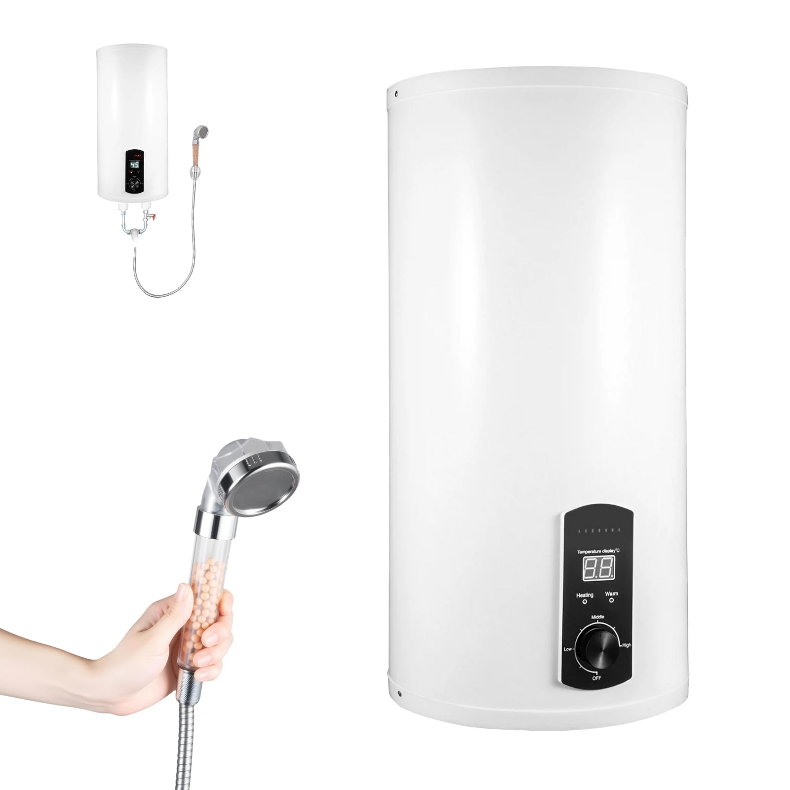 Scaldabagno elettrico da 50 l, 2000 W