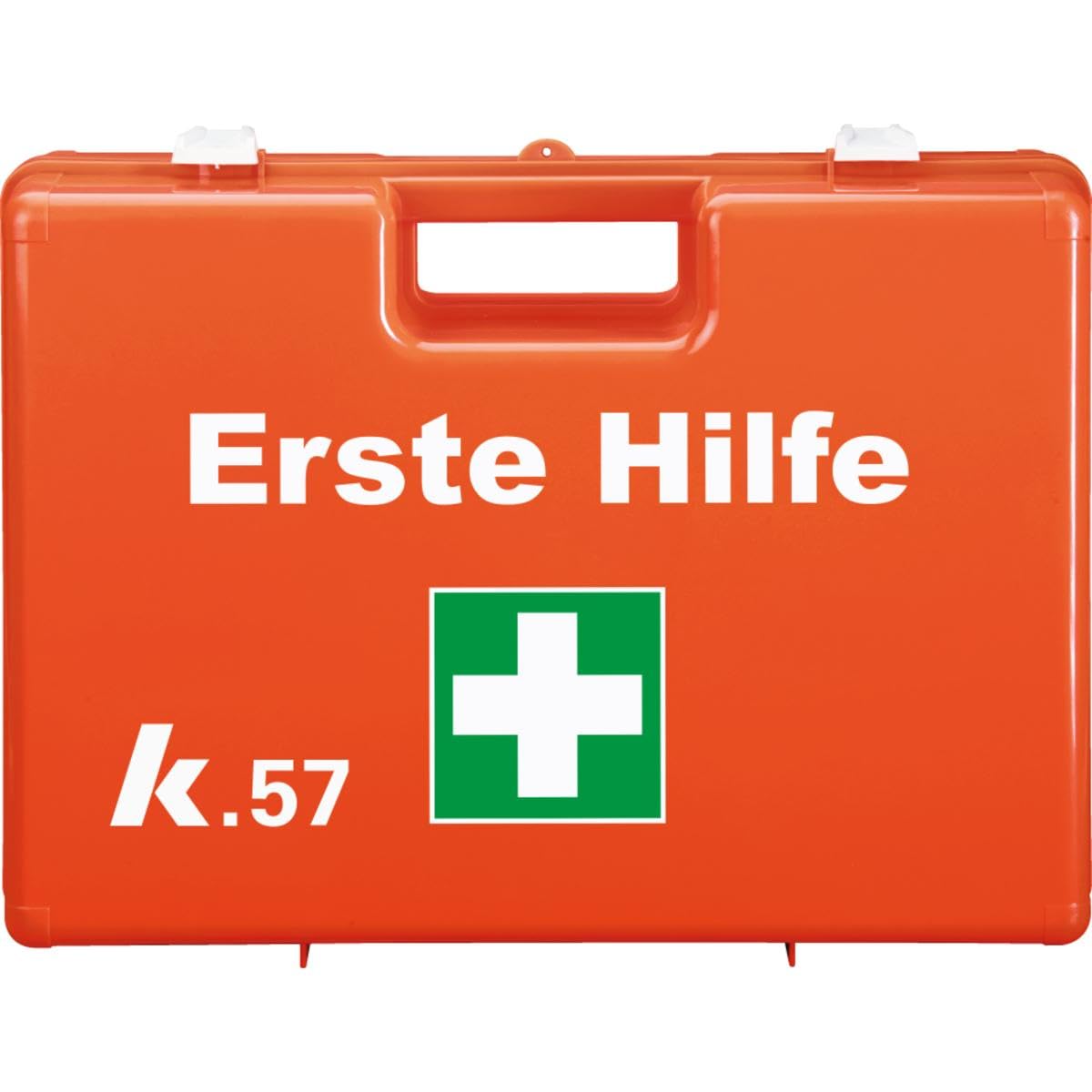 K.57 Vorteils-Set Erste-Hilfe-Koffer Pro, befüllt nach DIN 13169, mit Wandhalterung, für Betriebe und Schulen