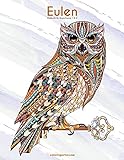 Eulenmalbuch für Erwachsene 1 & 2 (German Edition)