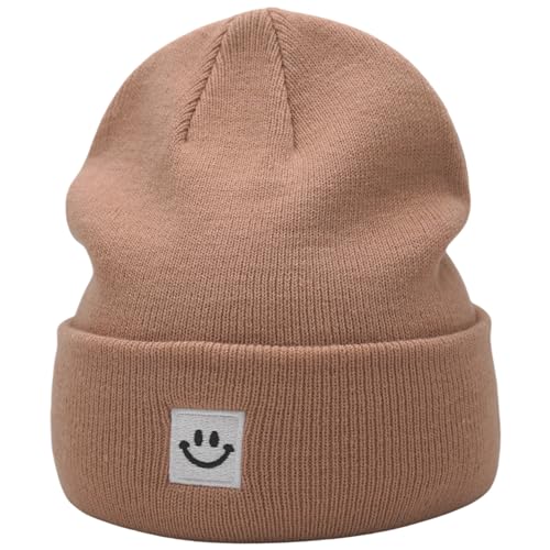 Image of 55cube Unisex Winter Beanie Hats Warm Thick Knit Cuffed Skullcaps