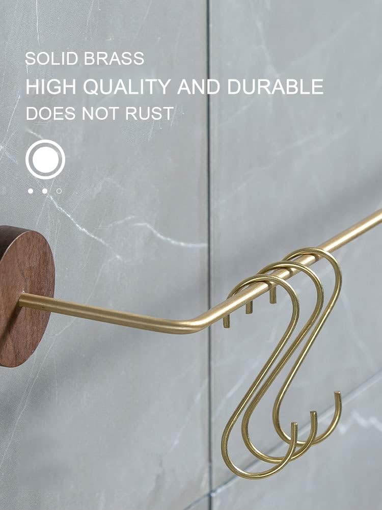 10 Pcs Brass S Hooks, S-Shaped Hook, Gold Solid Brass Hooks image 4