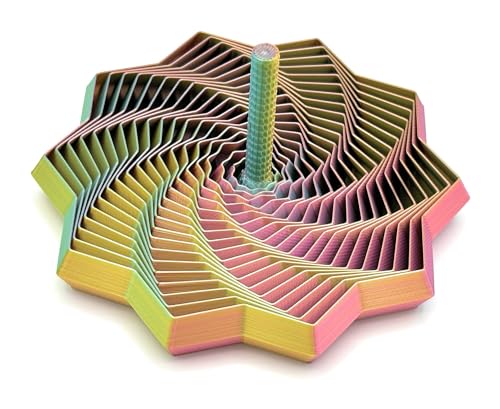 Image of Expanded Sensory Fidget Star with Handle - Visually Captivating and Satisfyingly Noisy! (Random, Medium)