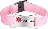 Vista 37 de mnmoom Pulseras de alerta médica para mujeres y hombres, pulseras médicas de lona fáciles de usar, ajustables de 5 a 8 pulgadas