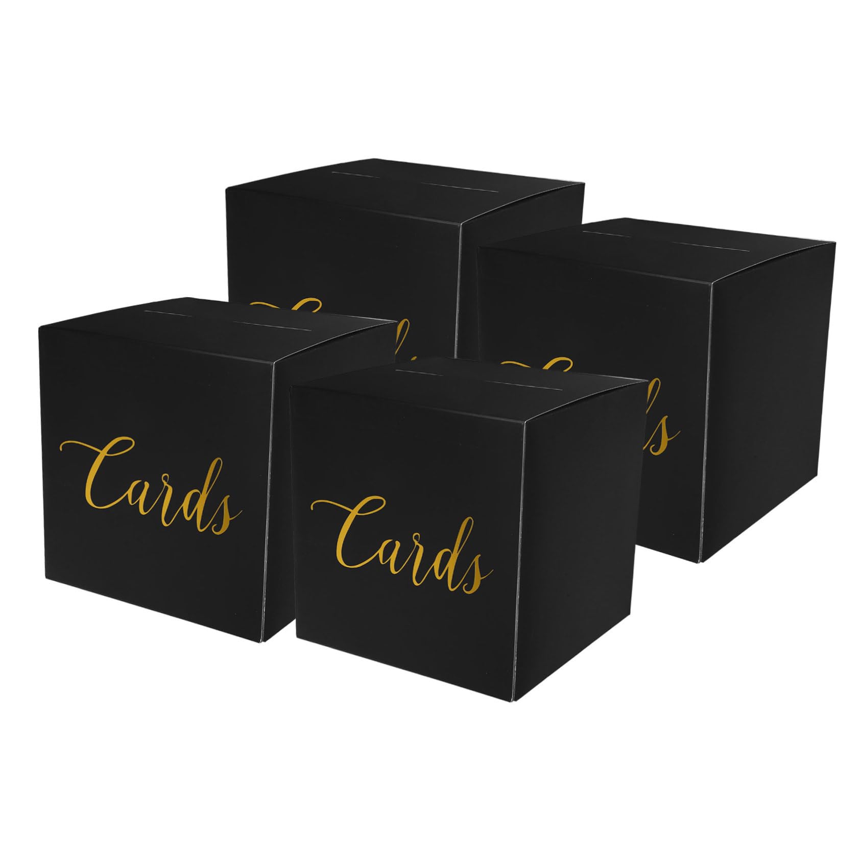 SOLUSTRE 4sets Wedding Card Box Elegant Card Collection Box for Weddings Anniversaries and Special Events Sturdy Design for Use