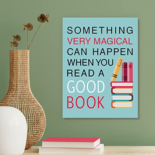 Image of CHDITB Funny Reading Quote Art Prints - 8'x10' Set of 6 Motivational Positive Read More Book Frame Poster Readers Book Lovers Bookworm Student Gift, Wall Art for Library, School College Dorm Decor