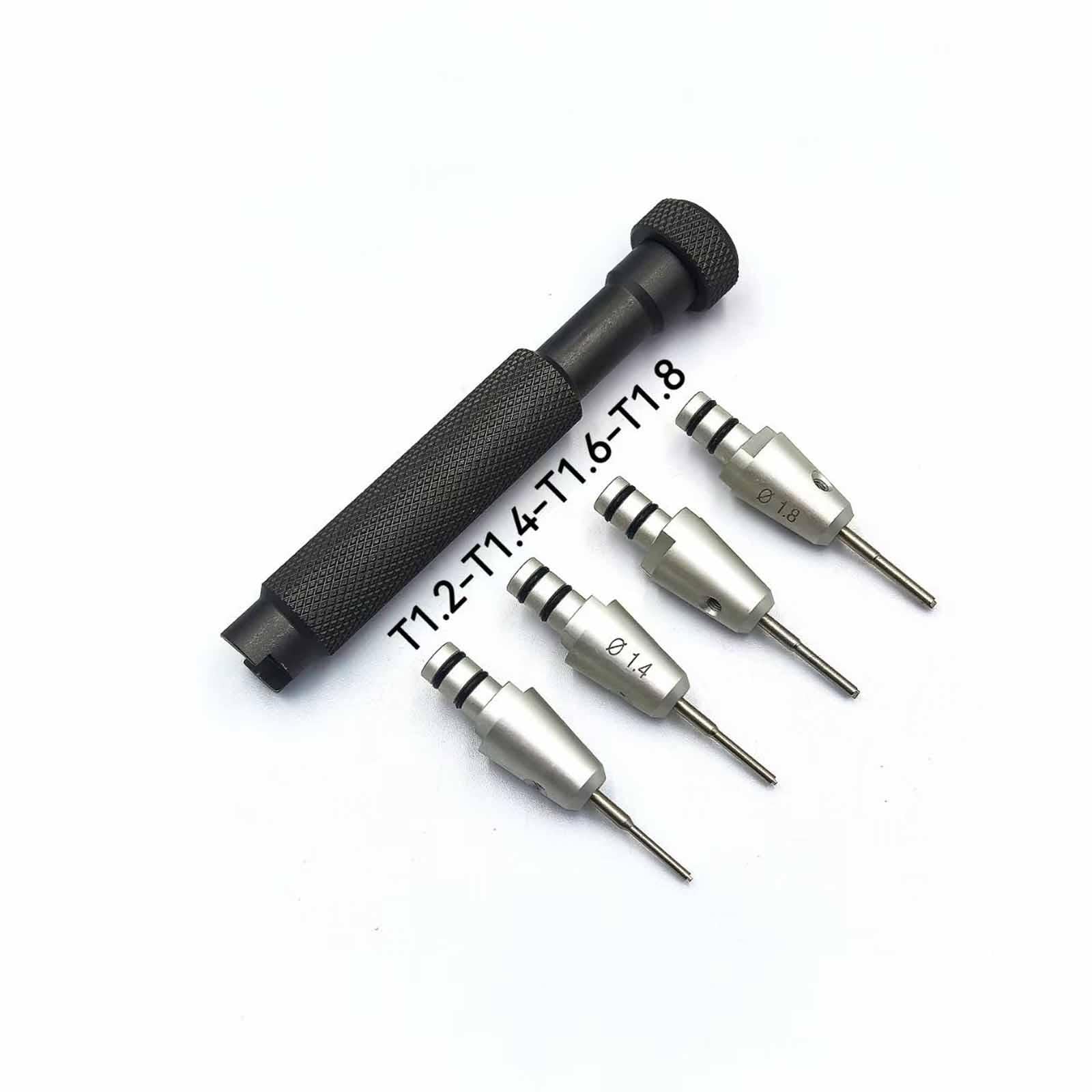Kit de destornilladores para reparación de relojes, puntas de repuesto, anillos de goma para joyería y otros dispositivos.