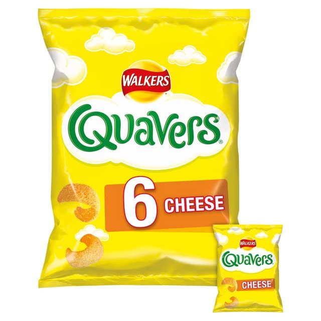 Walkers Cheese Quavers Snacks 6X6X16.5G