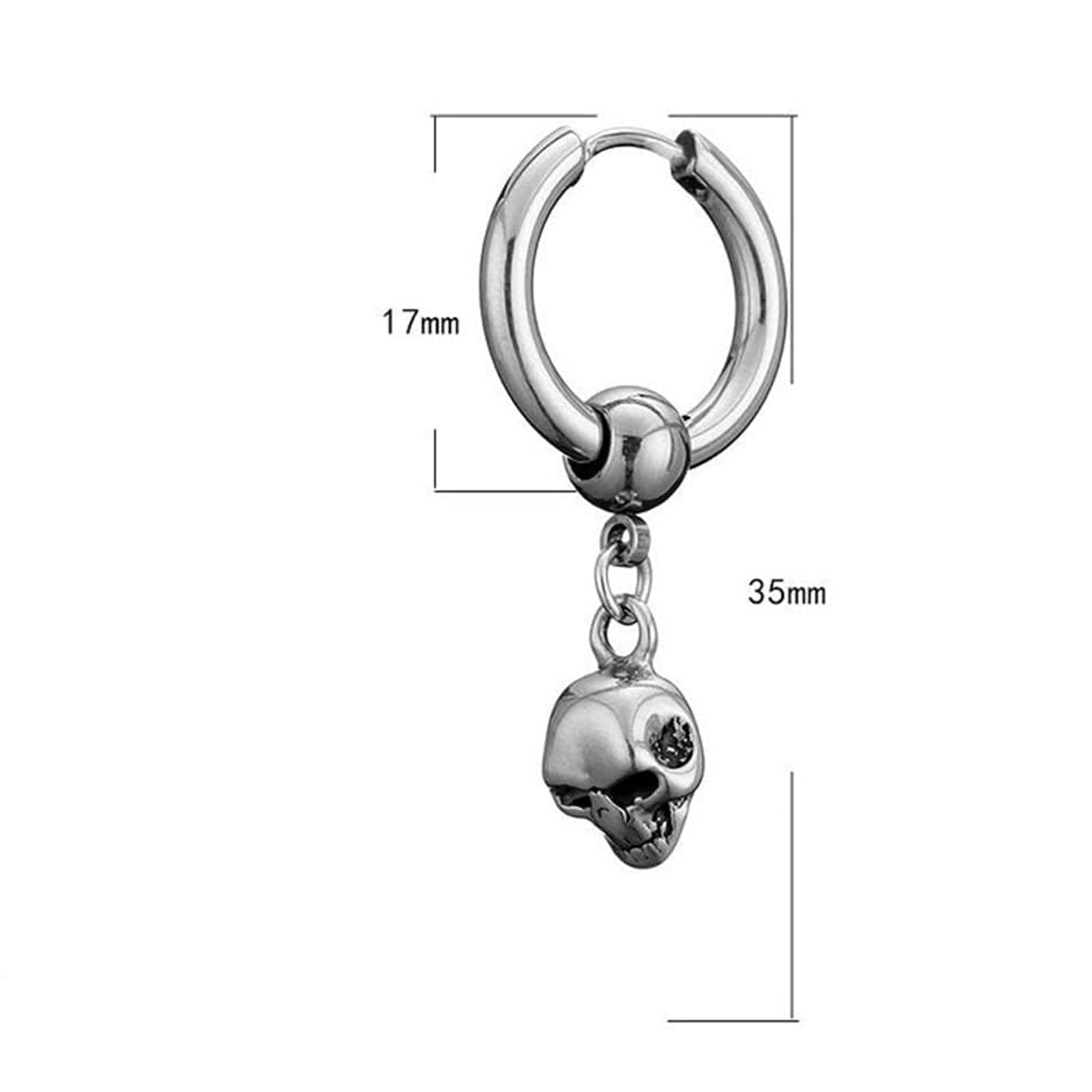 Cuffie Per Orecchie ONLYJUMP Unisex Stile Retrò Gotico Con Teschio E Palma, Senza Piercing, Regalo Ideale Per Halloween
