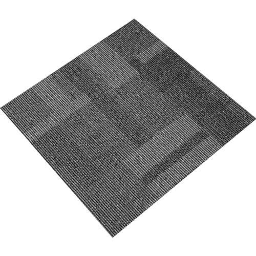 Image of VEVOR Carpet Tiles Reusable, 24 PCS, 24 inchx 24 inch, Squares Soft Padded Carpet, Carpet Floor Tiles Easy DIY for Bedroom Living Room Indoor Outdoor (Mixed Gray, 96 sqft /Box) | Floor Tiles, Easy DIY for Bedroom, Living Room, Indoor Outdoor, Exquisite Modularity, with Stickers (Mixed Gray, 96 sqft /Box)