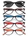 HEEYYOK Reading Glasses Women 1.00 5-Pack,Beautiful Womens Readers,Inculding Sun for Reading Outdoors Spring Hinge
