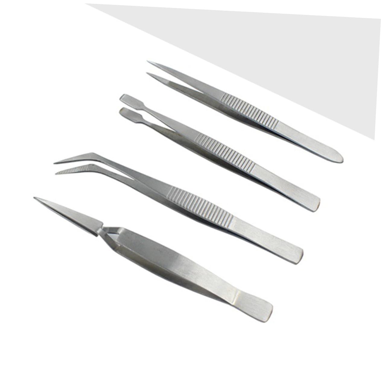 Didiseaon 12pezzi Pinzette Acciaio Inossidabile Pinzette Punta Fine Per Riparazioni Manicure e Gioielli Design Multifunzionale Leggere e Resistente Kit Pratico Per Uso Personale e