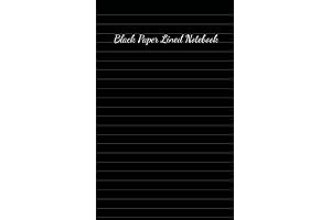 Black Paper Notebook: An Artist's canvas of endless creativity