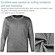Schnittfestes Hemd, Anti-Schlitz-Kleidung, Schutzpullover Der Stufe 5, Rundhals-Langarm-Arbeitsschutzhemd Für Die Industrielle Fertigung Schützende langärmelige(XXL)