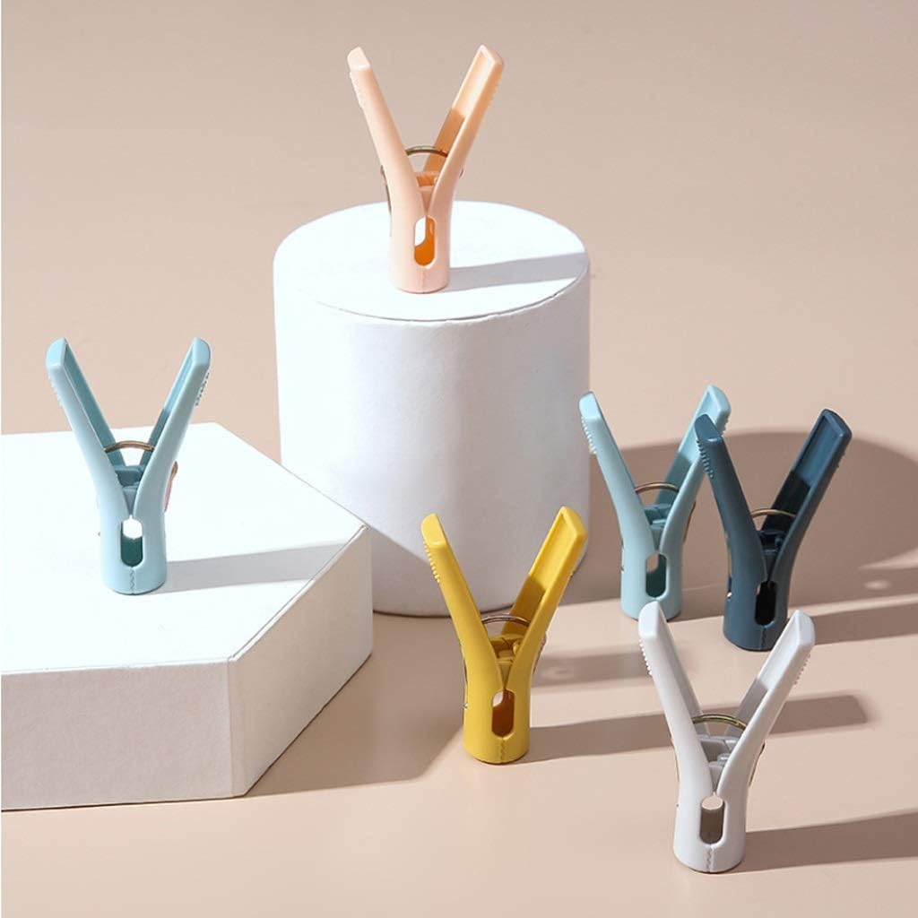 10pcs / Bag Household Laundry Clip for Underwear, Scks, Socks, Socks, Hangers, Windproof Plastic Clothespins, Multifunctiol Drying