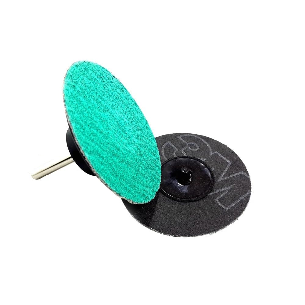 100 Piezas 50mm/75mm Disco de Lijado abrasivo de Zirconia P40-120 Soporte de Taladro for molienda de Metal Duro (Color : 3 Inch 75mm, Size : P80)