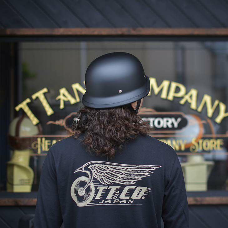Amazon.co.jp: TT&CO. バイク ヘルメット ハーフ USAジャーマン マット  