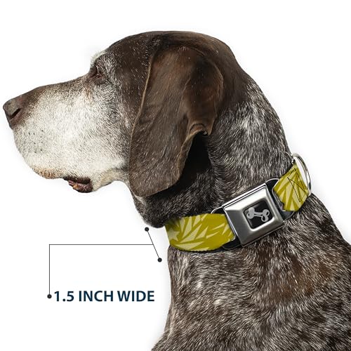 Collier de chien durable étoile vert olive et beige de qualité - 8