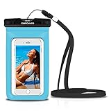 db DBPOWER Funda Impermeable Móvil, Funda Bolsa Sumergible y Colorida para iPhone 6/6 plus/6s/6s plus/5/5s/4, Samsung Galaxy S6/S6 Edge/S5/S4, Note 4/3/2, Certificado IPX8 para 100 Pies, Ventana Transparente y Sensible al Tacto