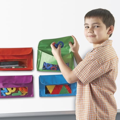 Pochettes de rangement magnétiques x4 Learning Resources pour tableau - 7