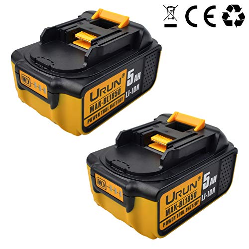 2 Stücke 18 V 5,0 Ah BL1850Li-ion Akku mit LED-Anzeige Ersetzen für makita akku-werkzeugset DHP481RTJ DHR171Z DGA504RTJ DDF482RFJ DMR110 DTM51Z DGA511Z DFR550Z (Nicht für 36 V werkzeuge)