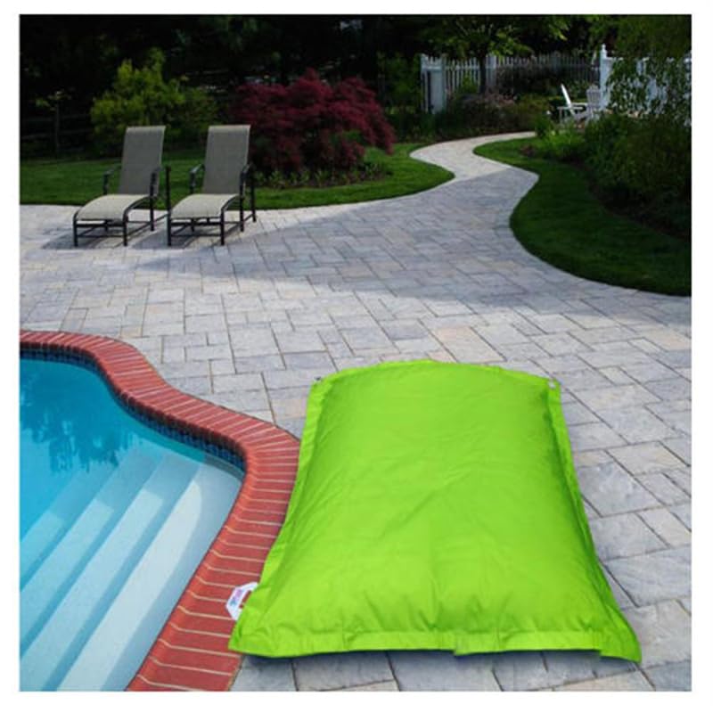 UGEFKMQ Garden Beanbag Swimming Pool Floating Bean Bag Floating Bean Bag Lazy Sand Sofa Oxford Cloth Waterproof(No Filling) 140Cm X 180Cm,Green,180Cm*140Cm