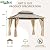 GAZEBEST 10x12 ft Hardtop Gazebo Outdoor Aluminum Patio Gazebo Double Roof Galvanized Steel Canopy with Netting and Curtains for Garden, Backyard, Deck and Lawns.