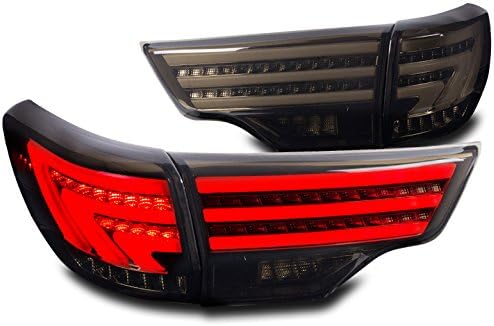 ZMAUTOPARTS Luces de freno traseras LED compatibles con Highlander SUV 2014-2016