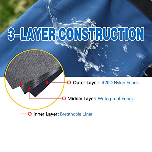 Polainas de perna, Romacci Polainas de perna Polainas de bota de neve ajustáveis ​​à prova d'água a