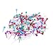 200pcs Push Pins Thumbtacks for Dressmaking Scarf Tailor Offices