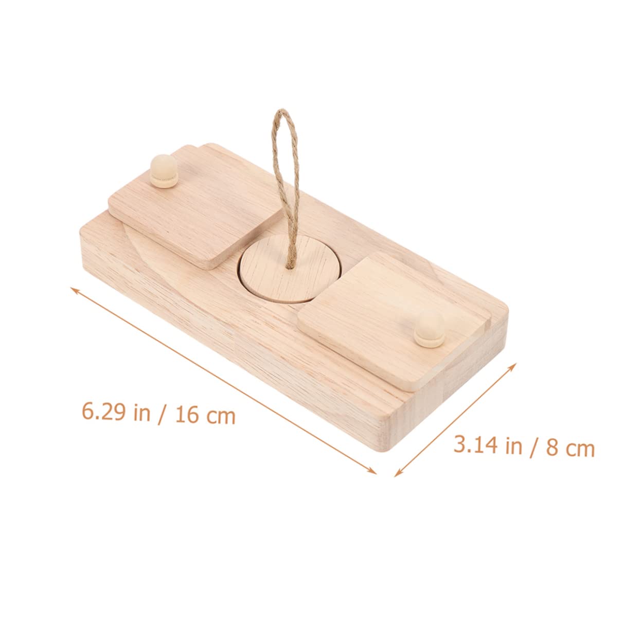 FOMIYES Jouet pour Hamster à Friandises, Lot de 2 en Bois pour Exploration