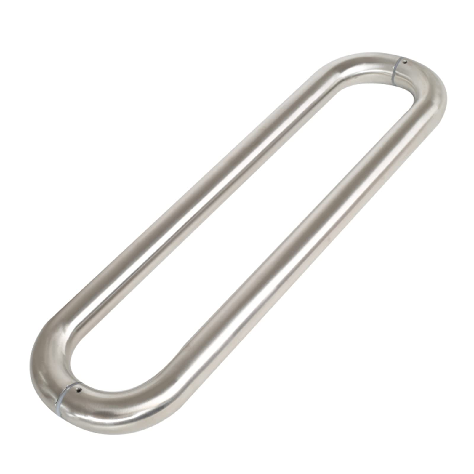 CWCQGH Pull Push Shower Kitchen Door Pulls Push Pull Door Handle,Thickened Stainless Steel Door Pulls for Metal Door Glass Door Tempered Door Wooden Door Two Sided Design,Silver-Length 60cm(23.6inch)