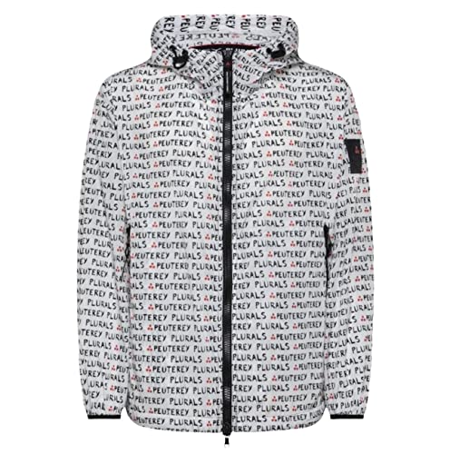 PEUTEREY Jacke mit Kapuze für Herren aus Nylon mehrfarbig, Weiß, XS