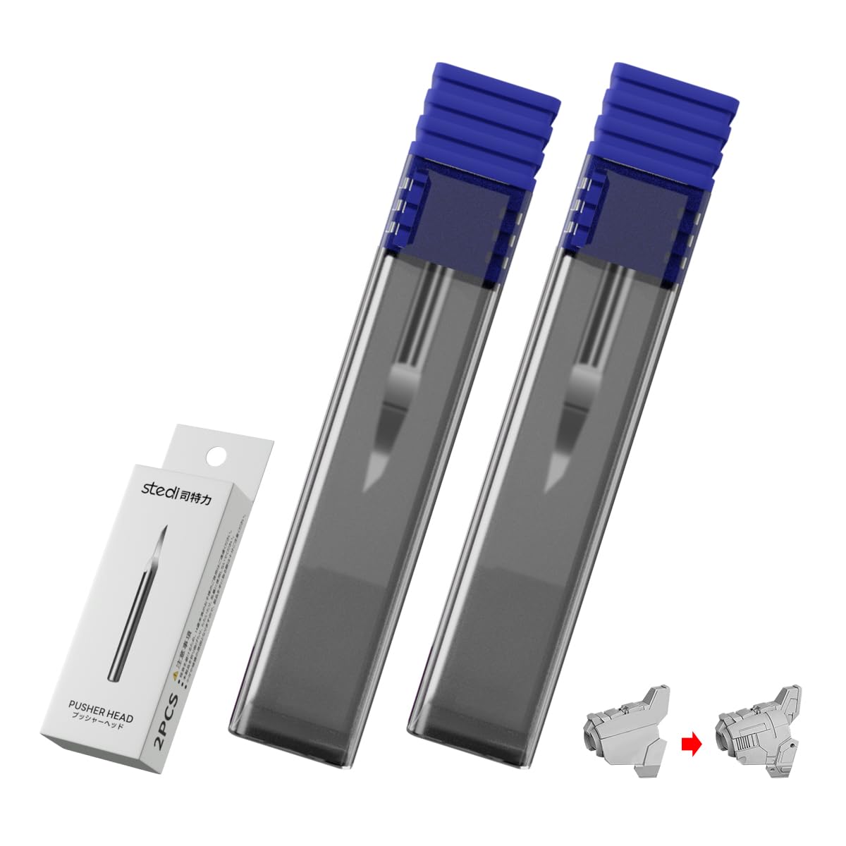 stediModel Scriber Blades,Tungsten steel Blades,0.15+0.3mm Size,for Modeling Hobby,RG Scale Model,Gundam Model Kit,for Scribing line, Engraved,Panel line,Resin,Scriber Replacement Blades.