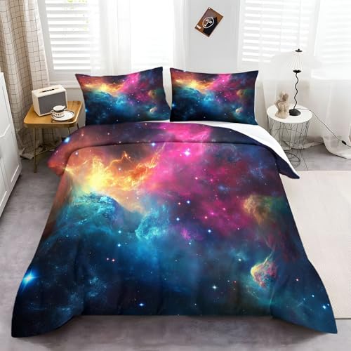 Housse de couette microfibre ciel étoilé douceur et finitions premium - 3