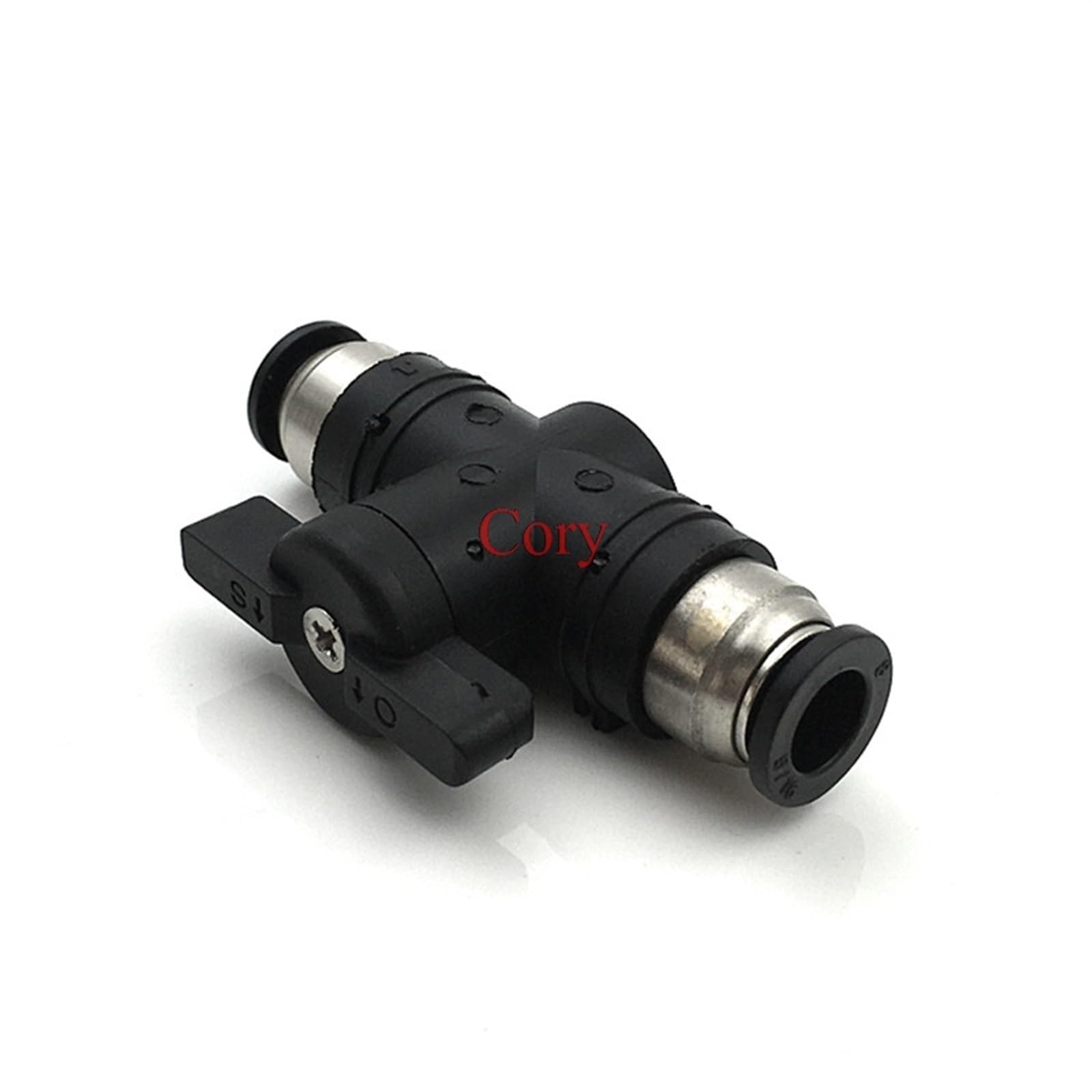 1 PC BUC4/6/8/10/12MM PU Air Tube Quick Connector Black Tire Wrench Valve Handheld for Turn Switch CZYC (Buc-10)