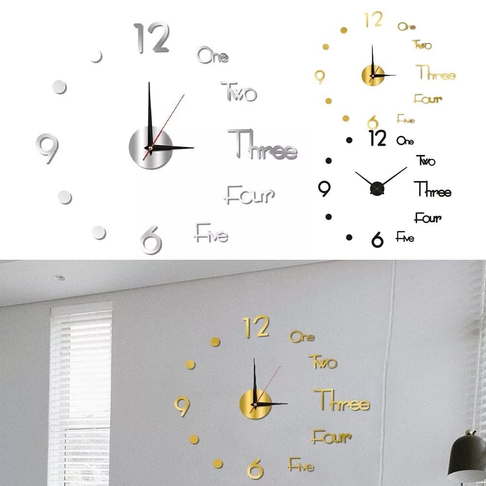 Muhsein Orologio Da Parete Moderno Design Per La C Fai Da Te Orologio Da Parete Casa Decoraction Grande Autoadesivo Della Parete Regalo Unico Libero Di Trasporto