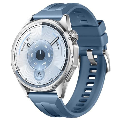 Image of XMUXI 22mm Watch Strap Compatible with Huawei Watch GT6 Pro GT 6 /5 /4 /3 46mm Straps Quick Release for bip 6 /Venu3 /Venu4 45mm /Vivoactive 4,Galaxy Watch 3 45mm Silicone Bands (NO WATCH)