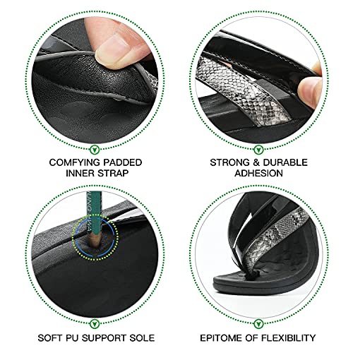 Image of Sounity Soft Arch Support Comfortable Sandals for Womens, Best Summer Dress Flip Flops with Cushion Memory Foam, Outdoor Walking Slippers for Plantar Fasciitis