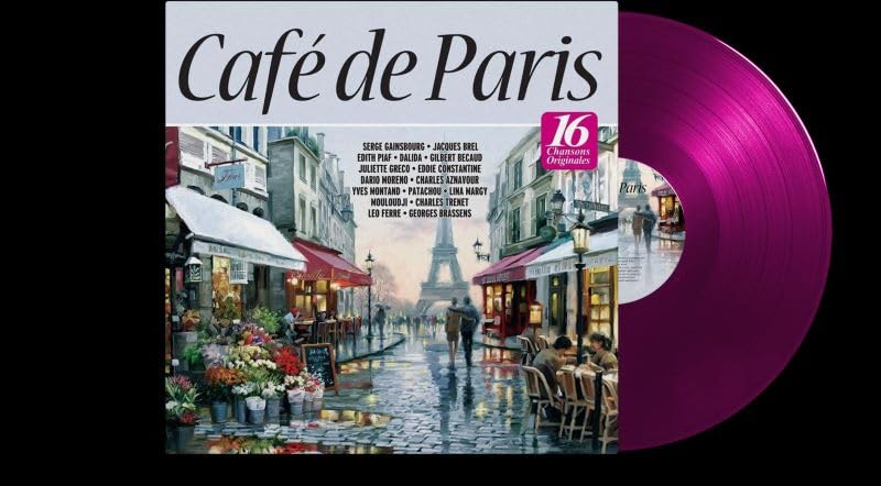 Cafe de Paris 16 Chansons Originales Renkli Vinyl Plak LP | 180 Gram Vinil, Sınırlı Baskı, Magenta Renk