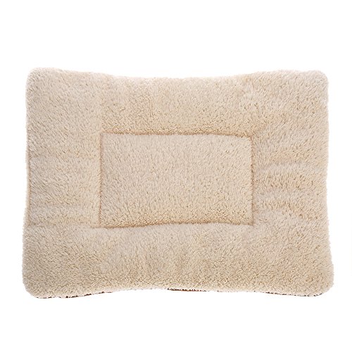 Anself Macio lavável Cat cão de filhote de Mat Bed Pad Almofada reversível velo Pet Kennel Mat Crate