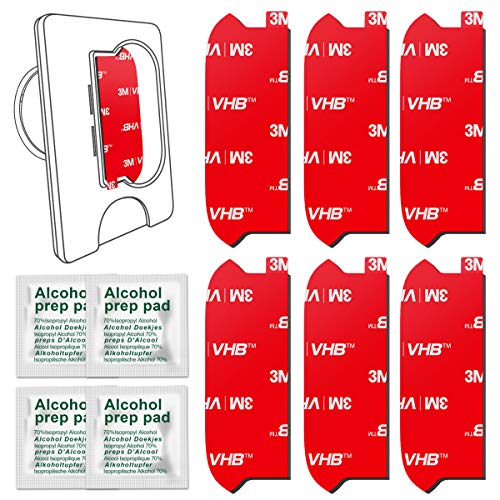 Sticky Adhesive Replacement for Socket Wallet+ Base, pop-tech 6pcs 3M VHB Strong Sticker Pads for Cell Phone Wallet Plus… - Image 8