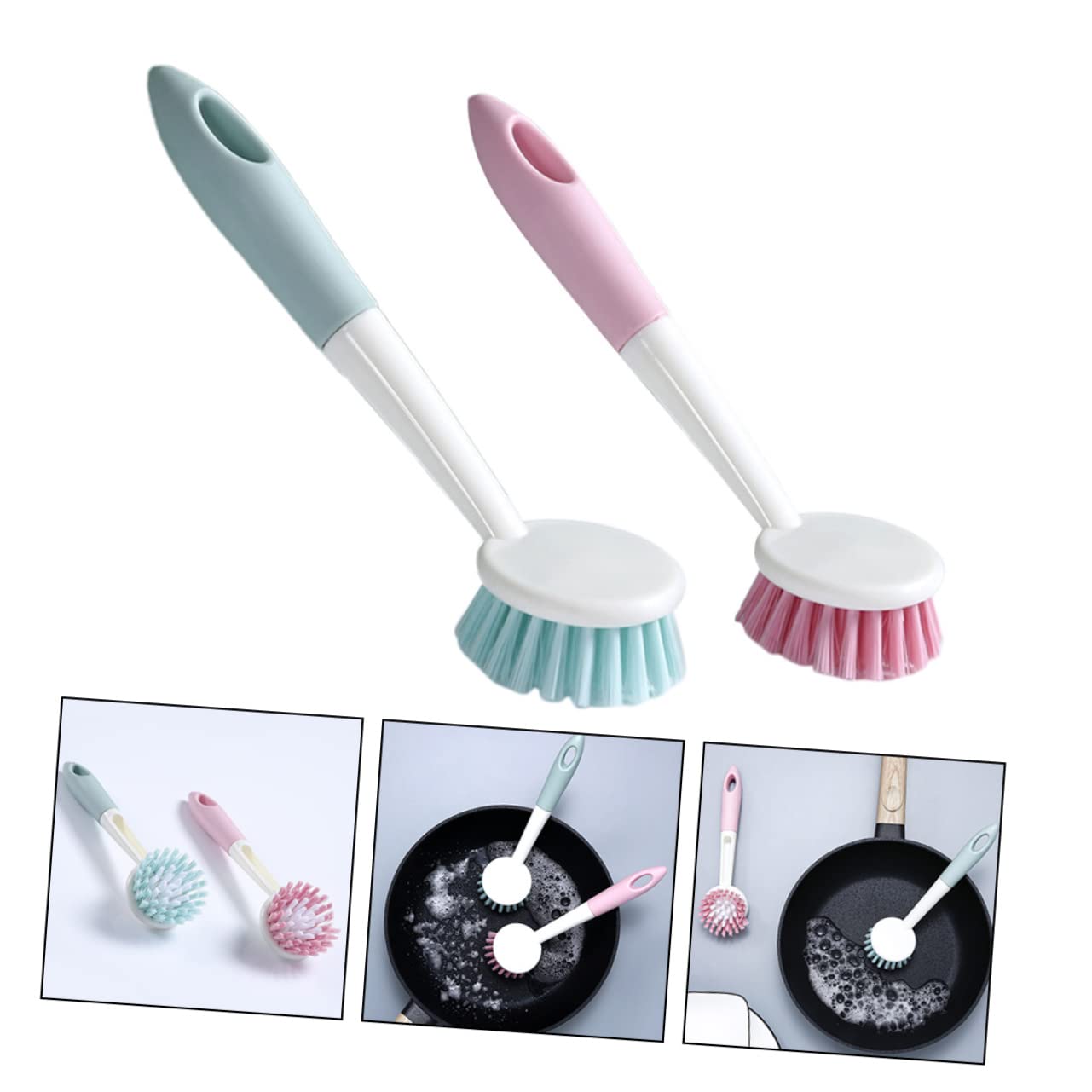 Ipetboom 6piezas Cepillo De Limpieza De Cocina Multiusos para Fregadero y Utensilios Color Aleatorio