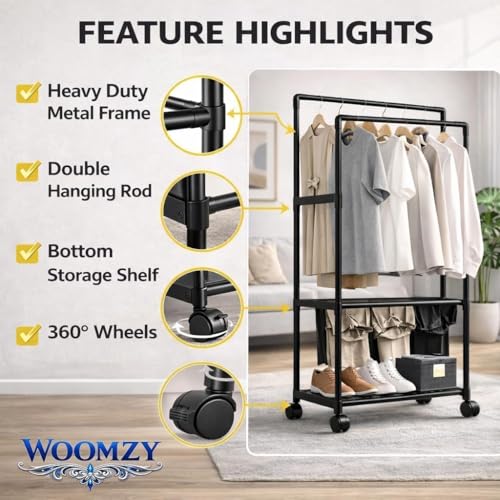 Image of ๐๐ข๐ฆ๐ ๐๐ฅ Heavy-Duty ๐ ๐ฒ๐๐ฎ๐น Hanger Stand for ๐๐น๐ผ๐๐ต๐ฒ๐ Hanging, Garment ๐ฆ๐๐ฎ๐ป๐ฑ ๐ฅ๐ฎ๐ฐ๐ธ Clothe Storage Freestanding ๐๐น๐ผ๐๐ต ๐๐ฎ๐ป๐ด๐ถ๐ป๐ด Stand for Bedroom, Entryway, Living Room