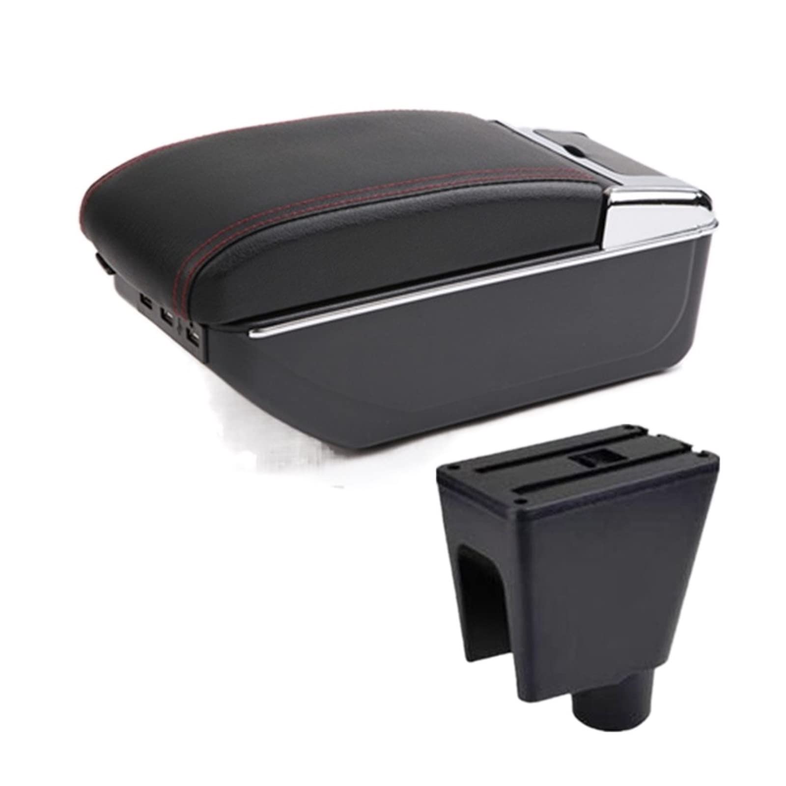Baiqimv For Chevrolet For Spark III 2011 2012 For Aveo T200 Car Armrest Box Accessories Interior Storage Box(D1 7USB)