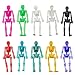 Imagen de Genérico Halloween Bouncy Skeleton Toys Varios Colores Bouncy Skeleton Peluches para favores de fiesta Feliz Halloween Candy Bag Fillers Halloween Tricky Toys para niños y niñas