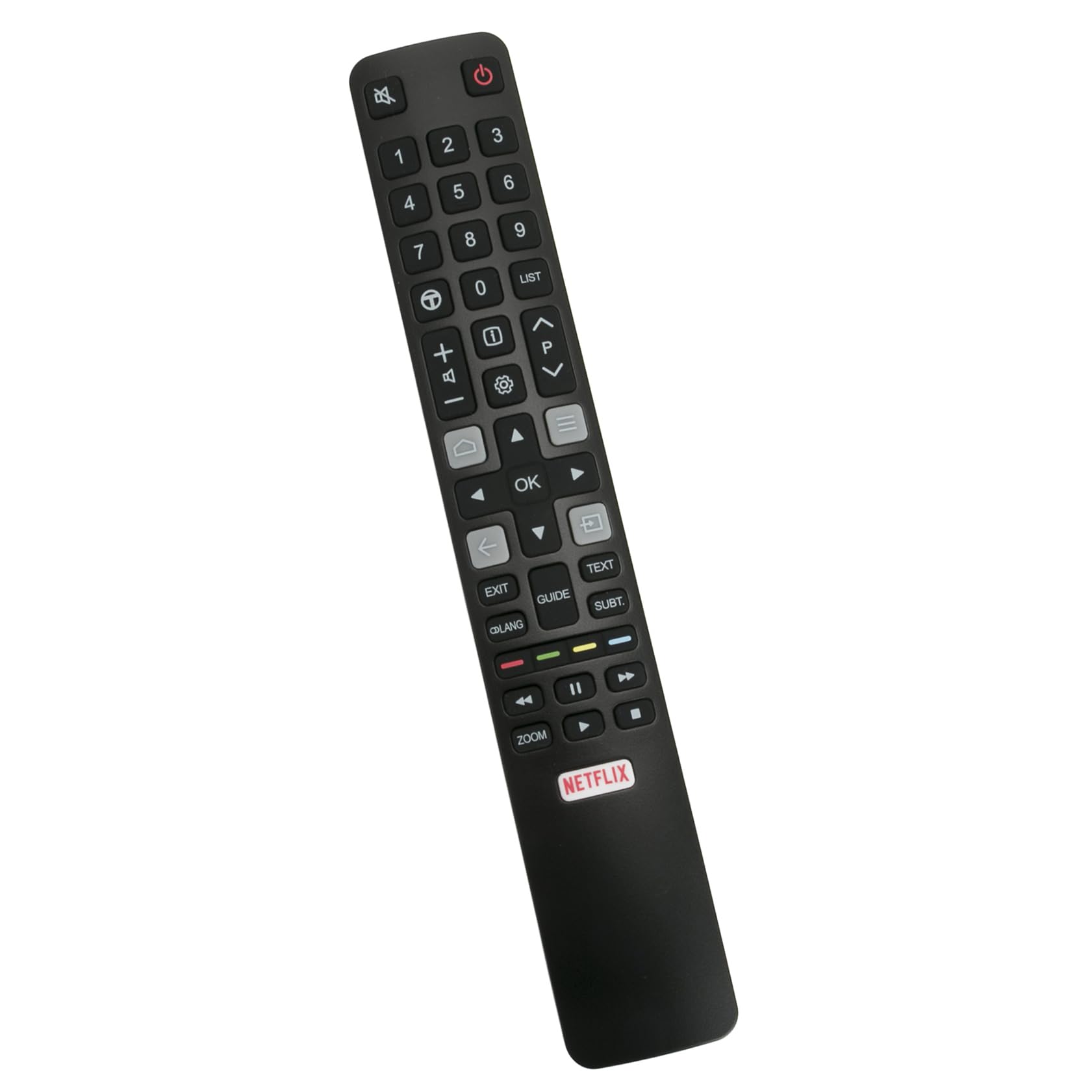 AULCMEET ARC802N YUI1 zamiennik pilota pasuje do TCL 4K QLED TV Android TV 55C715 50C715 65C715 55C815 65C815 75C815 50P715 55P715 43P715 65P715 715 5P7155 55X815 65X815 65X10 32S615
